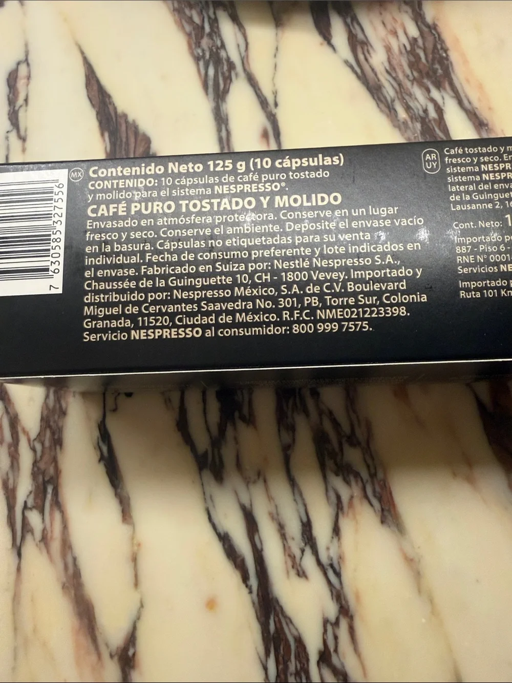 Nespresso coffee vertuo pods Odacio - 10 pods